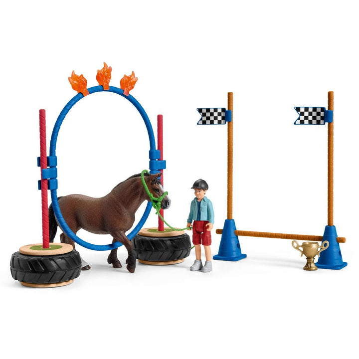 Course d'agility pour poney