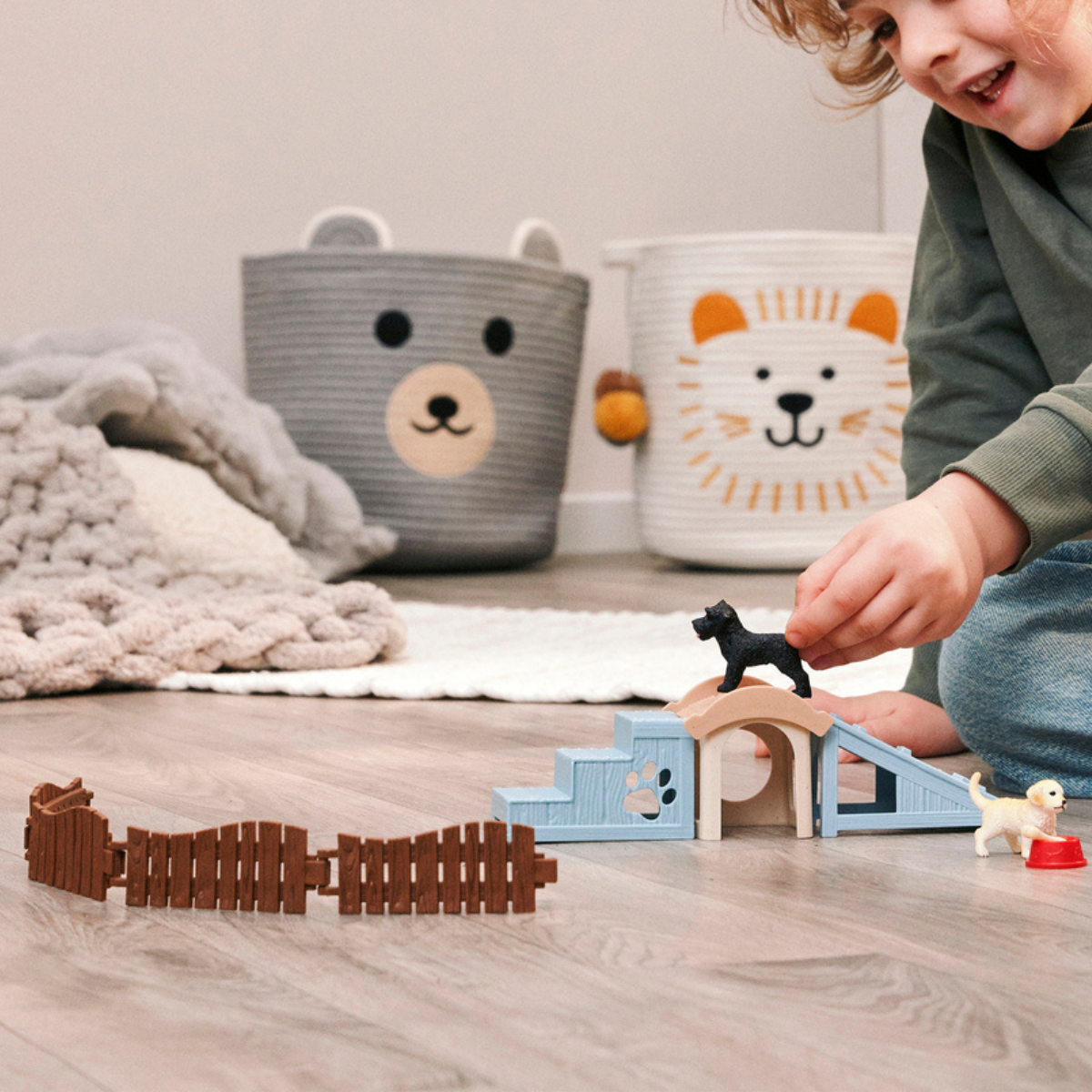 Aventure amusante pour les chiots