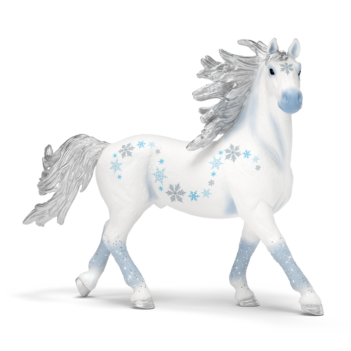 Cheval de noel givré